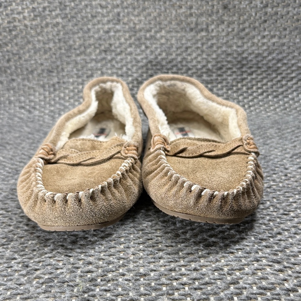 Minnetonka Tan Suede Moccasins Women's 10 - Picture 5 of 7